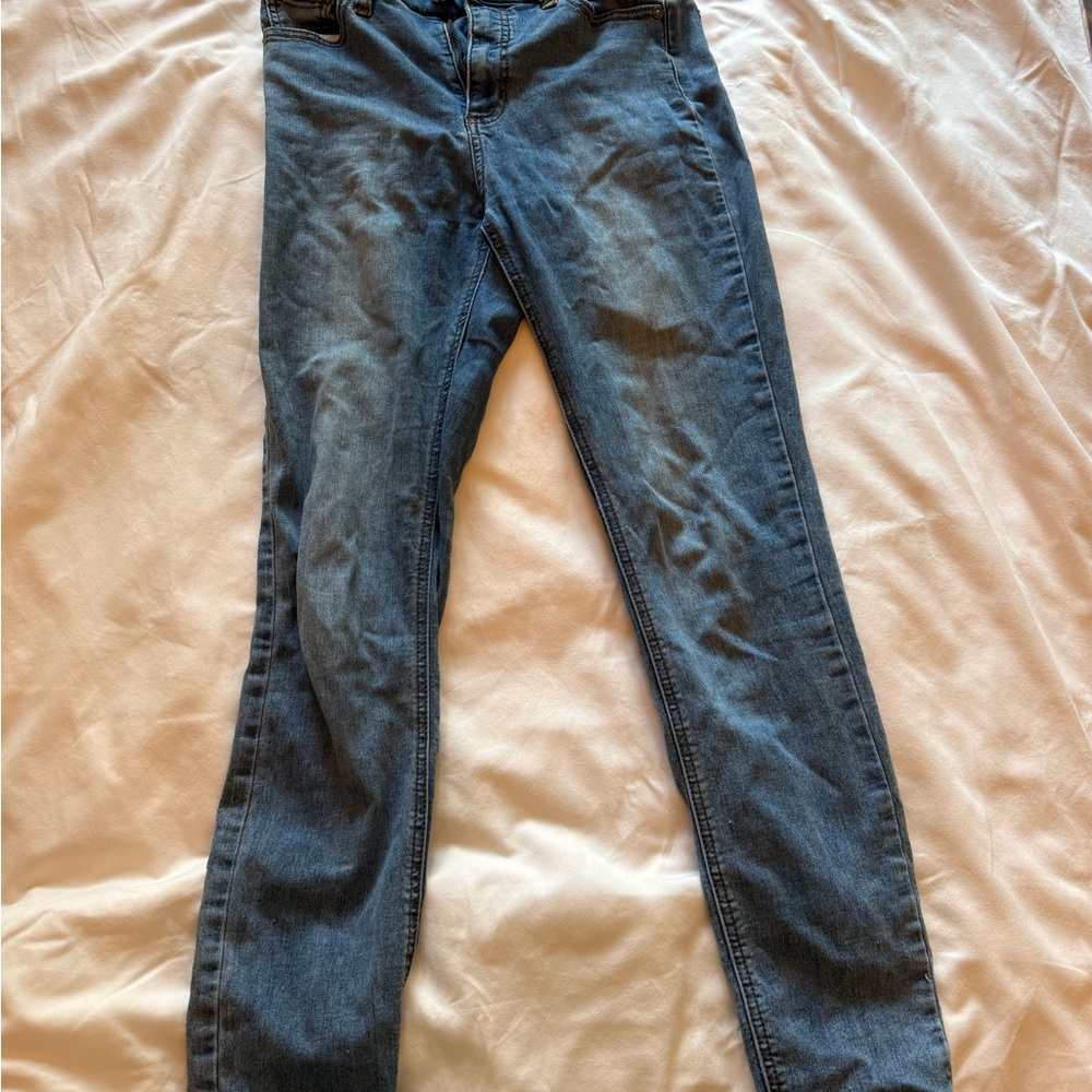 Free People Blue Skinny Pants